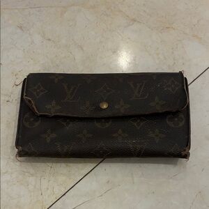 Louis Vuitton Dark Brown Monogram Long Wallet👝